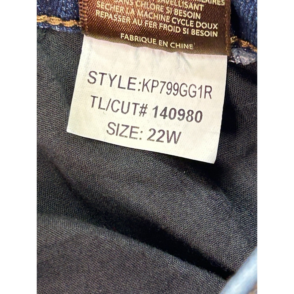 Kut From The Kloth Jean Womens Sz 22W Blue Katy Boyfriend Stretch Faded Denim - Picture 9 of 14